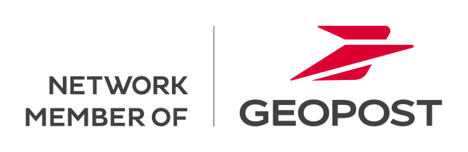 DPD Polska jest członkiem sieci Geopost. Logo Geopost.